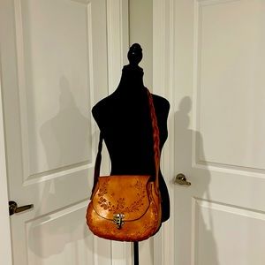 Vintage tooled leather purse